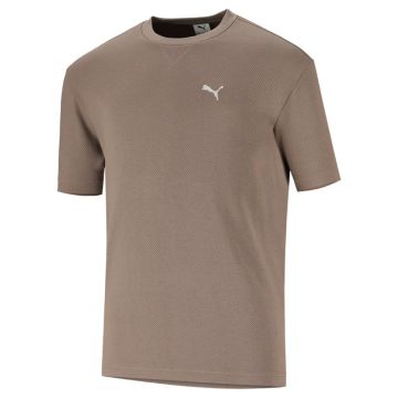 Puma Essentials Elevated Relaxed T-shirt Mens Mouse Grey
