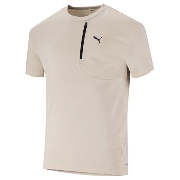 Puma Tech Pocket T-shirt Mens Silver/Fog