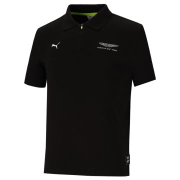 Puma x Aston Martin Aramco F1 Team Jacquard Polo Mens Black