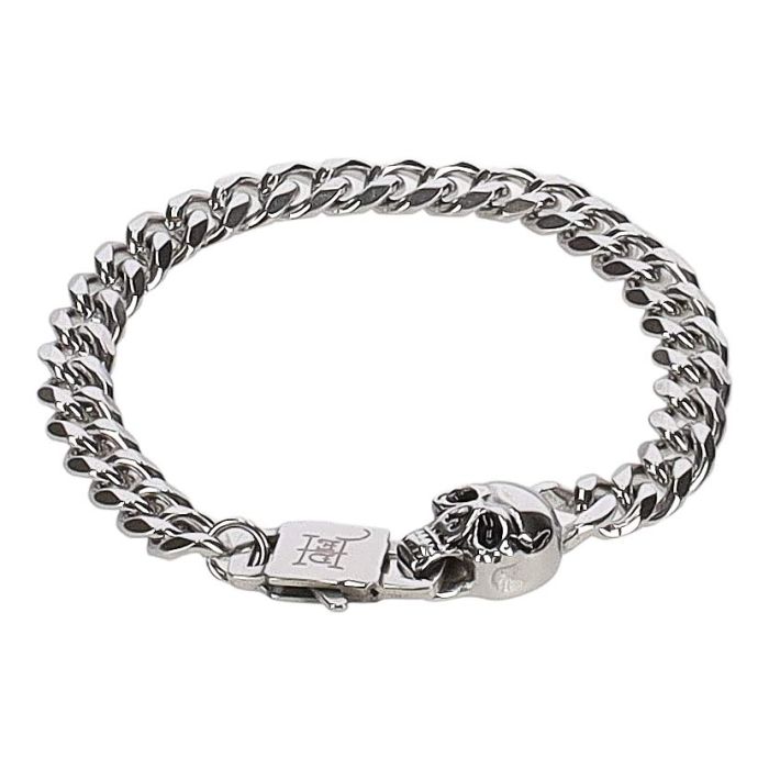 Ed Hardy スカルデザイン チェーンブレスレット Ed Hardy 3D Skull Bracelet Silver | Studio 88
