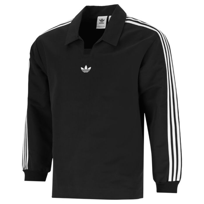 adidas Originals Rugby Polo Top Mens Black Studio 88