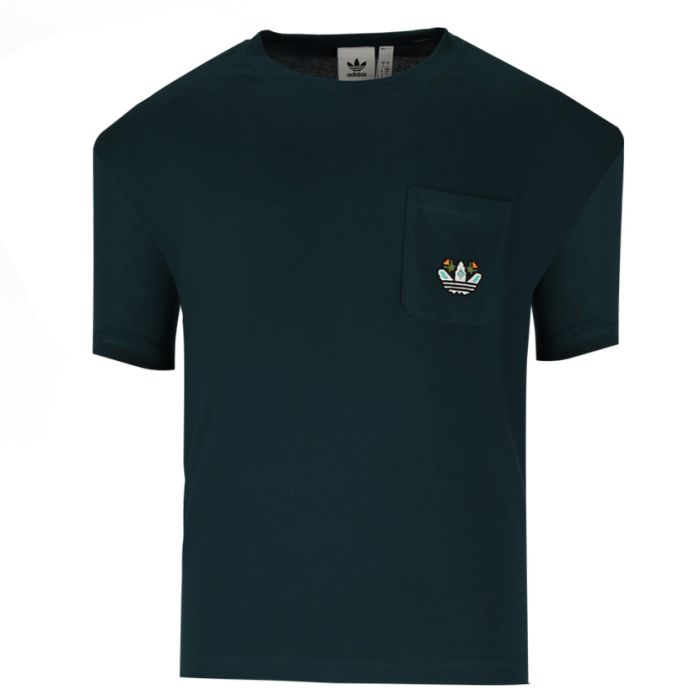 adidas Originals Mono T-shirt Mens Ivy/Green | Studio 88