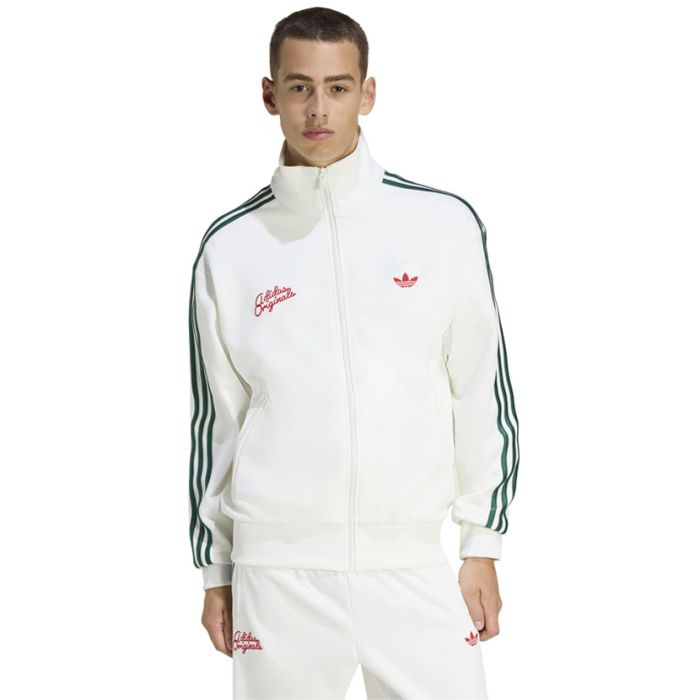 adidas Originals Firebird Roses Track Top Mens White/Green adidas Originals Firebird Roses Track Top Mens White/Green