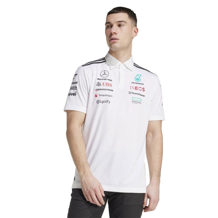 HUGO BOSS Mercedes AMG Petronas ポロシャツ adidas Performance Mercedes AMG Petronas F1 Team Golfer Mens Black