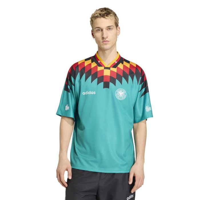 Shop adidas Originals Germany 1994 Away Jersey Mens Power Green |