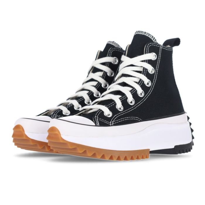 Converse Run Star Hike Hi Platform Womens Shoes Black/White