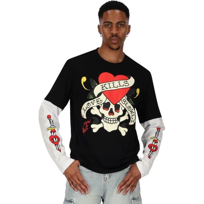 EDH07BW-ED-HARDY-LKSS-BLK-WHT-EH-SS25-MA-0009-V1