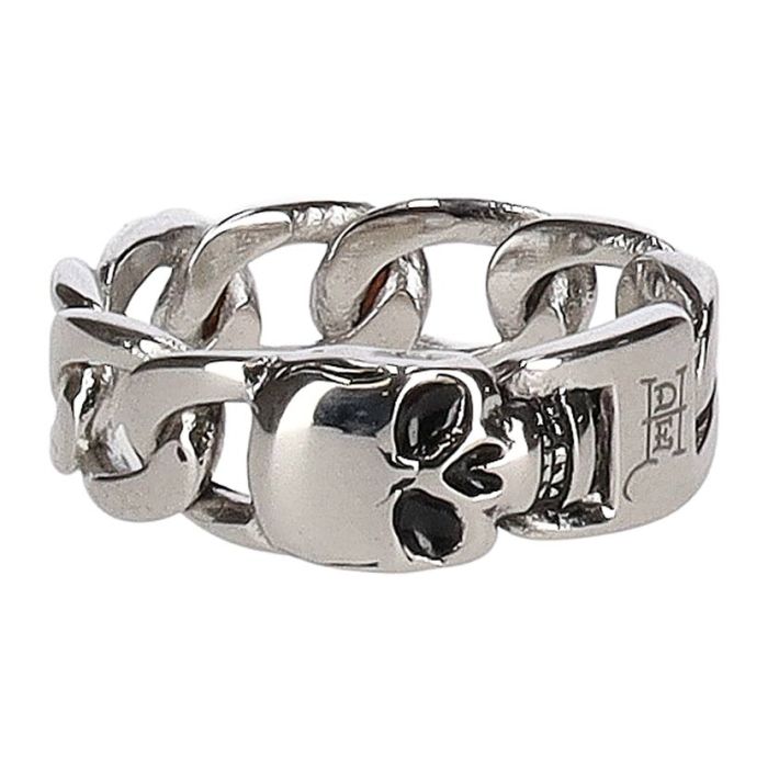 EDH32SI-HARDY-SKULL-CHAIN-RING-ED197-R-SIL-V1