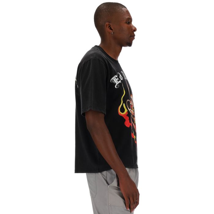 Ed Hardy Cracked Print Chopper T-shirt Mens Shade | Studio 88
