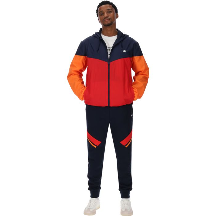 ellesse Full Zip Core Windrunner Jacket Mens Navy/Orange | Studio 88