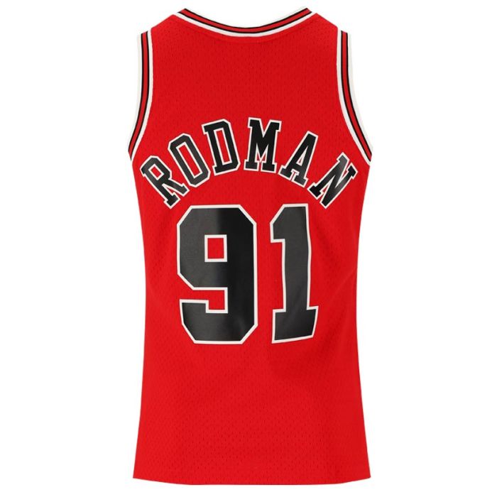ウェア Mitchell & Ness Bulls Rodman 91 Jersey Mitchell & Ness Chicago Bulls 97 Dennis Rodman Jersey Mens Scarlet