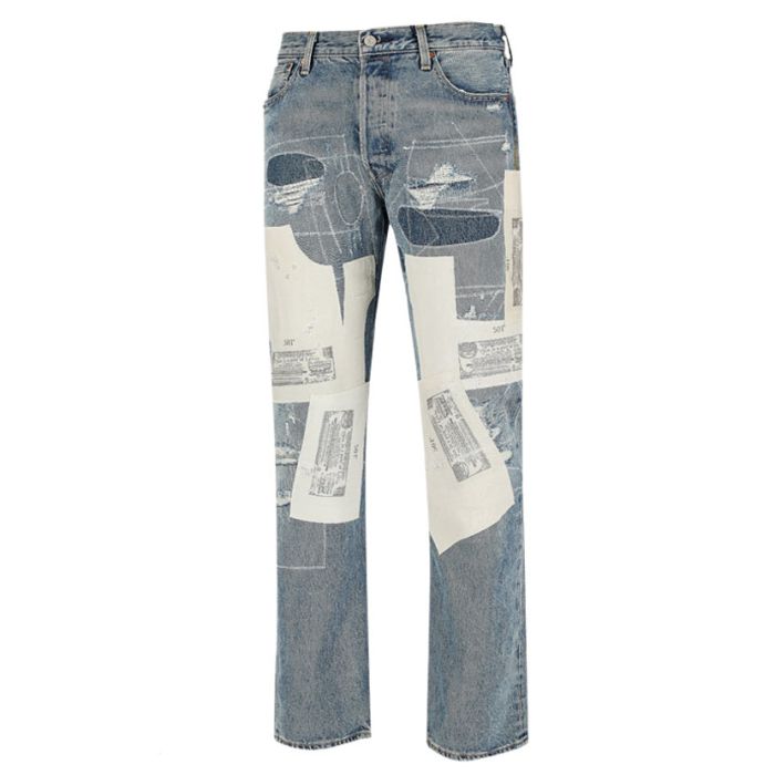 Levi's 501 Original Denim Jeans Mens Blue/White | Studio 88