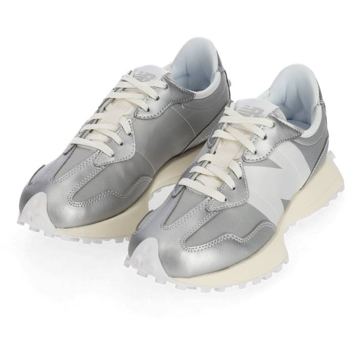 New Balance 327 Sneaker Womens Silver Metallic | Studio 88
