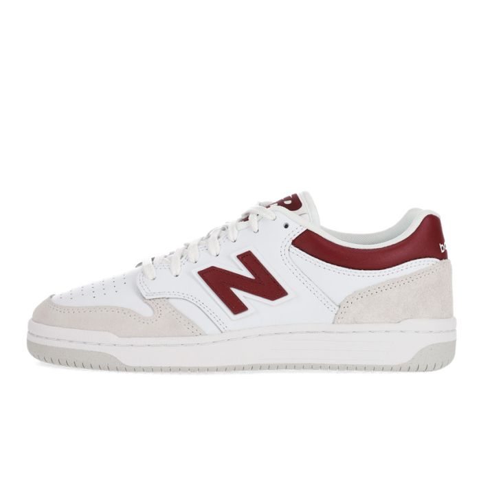 New Balance 480 Sneaker Mens White/Red Studio 88 - Main Image