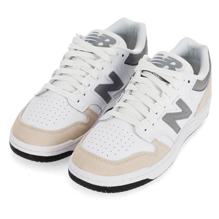 New Balance 480 Sneaker Mens White/Slate Grey | Studio 88