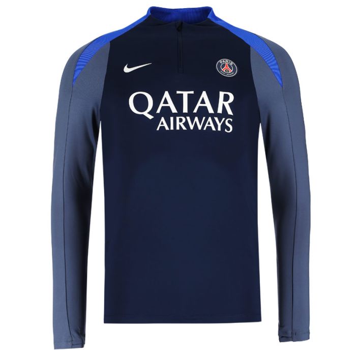 Nike Paris Saint Germain Dri-Fit Strike Drill Top Mens Navy/White