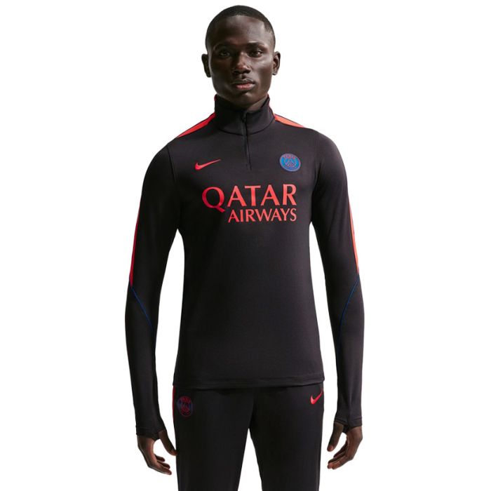 Shop Nike Paris Saint Germain Strike Drill Top Mens Black/Red | S