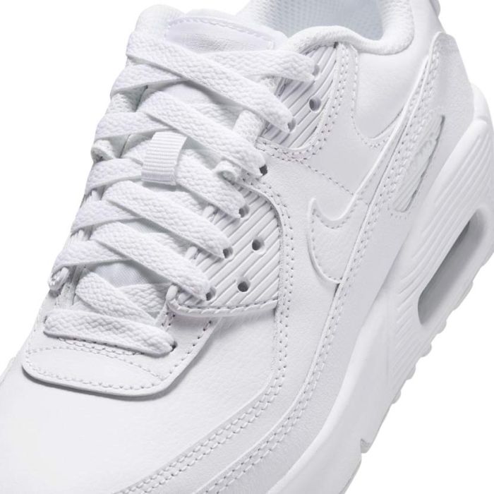 【NIKE AIR MAX90 LTR】 Nike Air Max 90 LTR Sneaker Youth White/Silver | Studio 88