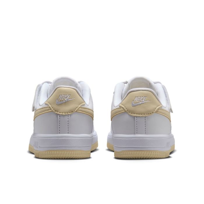 Nike Air Force 1 Low EasyOn Sneaker Kids White/Light Khaki | Studio 88