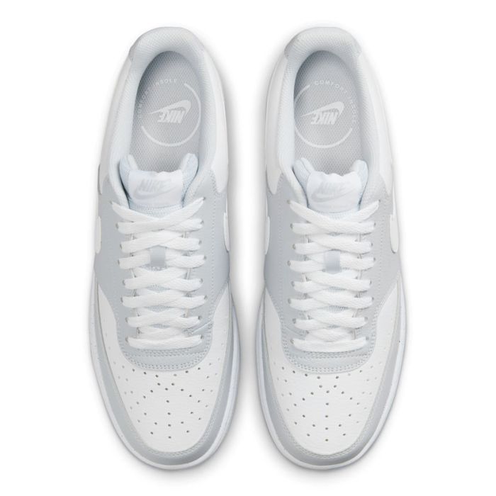 Nike Court Vision Low Sneaker Mens Platinum/White | Studio 88
