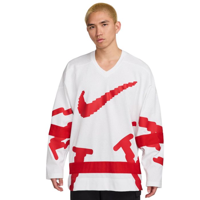 Nike Sportswear Club Hockey Jersey Mens White/Red Studio 88