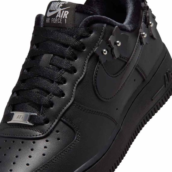 Nike Air Force 1 '07 Florette Sneaker Womens Black/Silver | Studio 88
