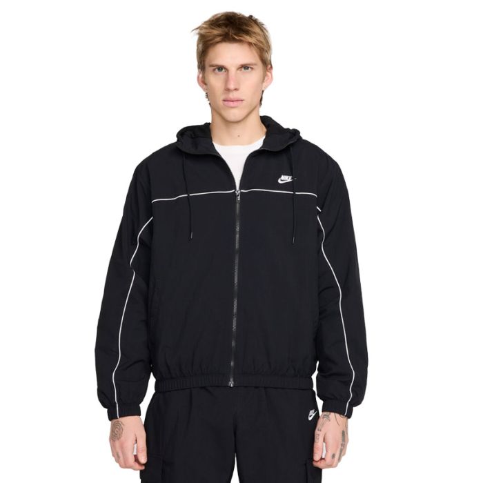 Nike Club Athlete Hooded Jacket Mens Black/White | Studio 88