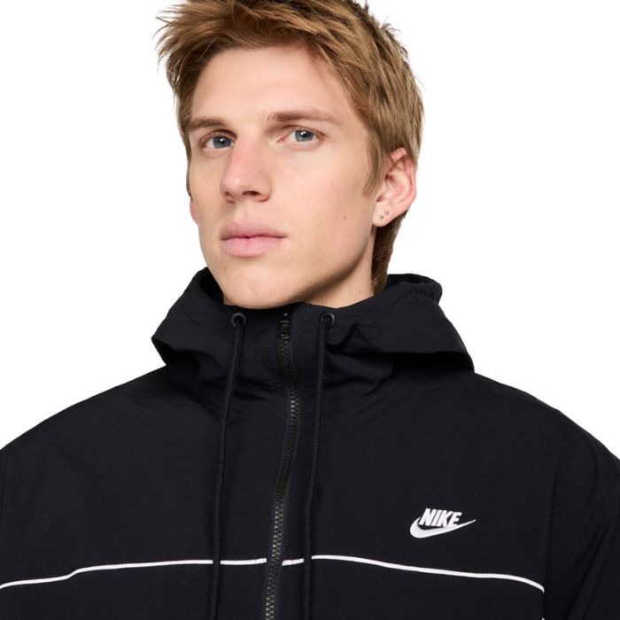Nike Club Athlete Hooded Jacket Mens Black/White | Studio 88 Nike Club Athlete Hooded Jacket Mens Black/White | Studio 88