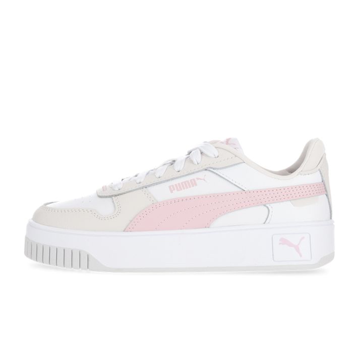 Puma Carina Street Sneaker Womens White/Rose/Mauve Studio 88