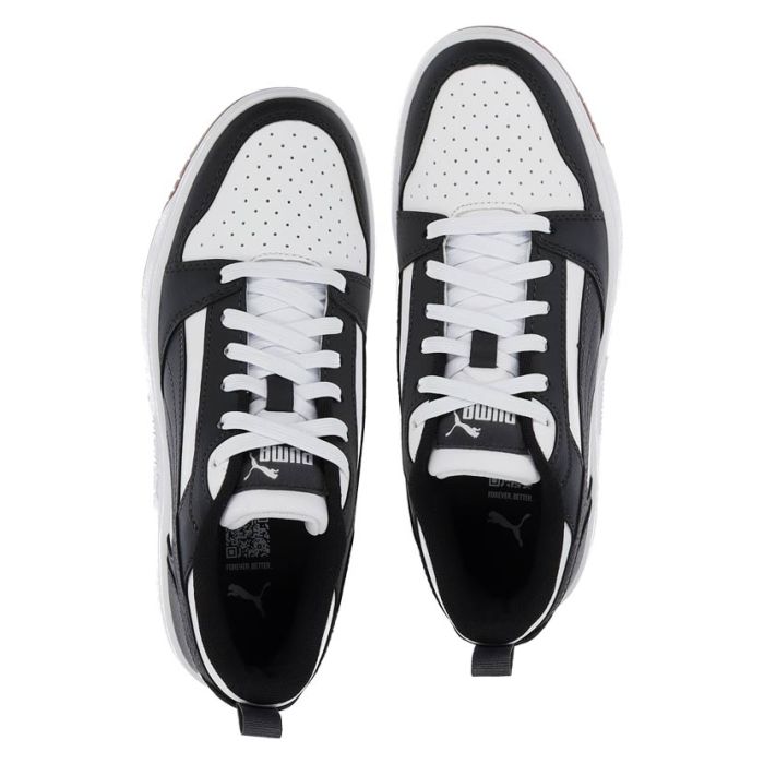 Puma Rebound V6 Low Sneaker Youth White/Dusk Grey | Studio 88