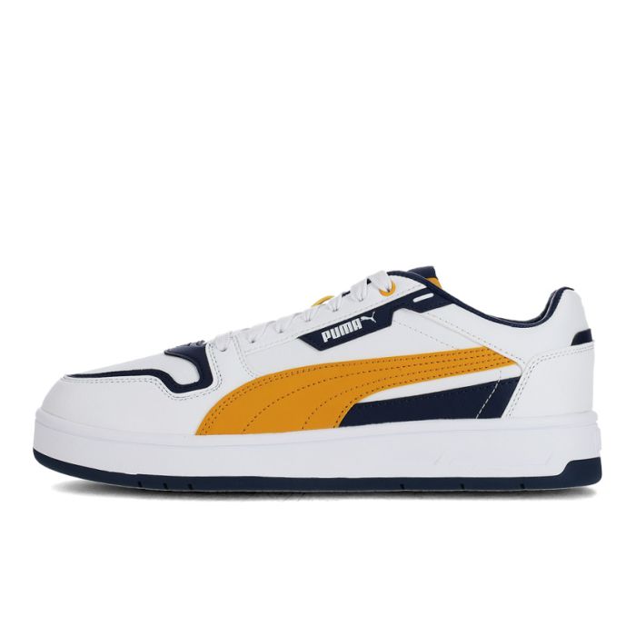Puma Court Classic Street Sneaker Mens White/Gold/Blue