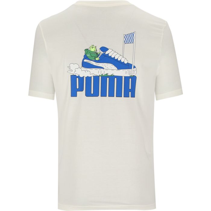 T Puma Track Run T-shirt Mens White | Studio 88