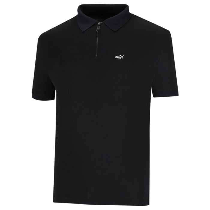 Puma Zip Polo Golfer Mens Black | Studio 88