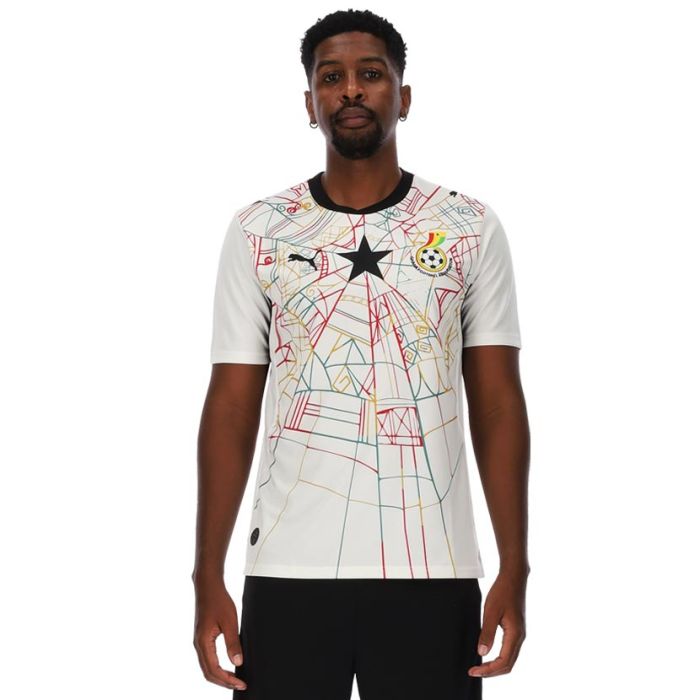 Puma Ghana 26 Home Jersey Mens White/Red | Studio 88