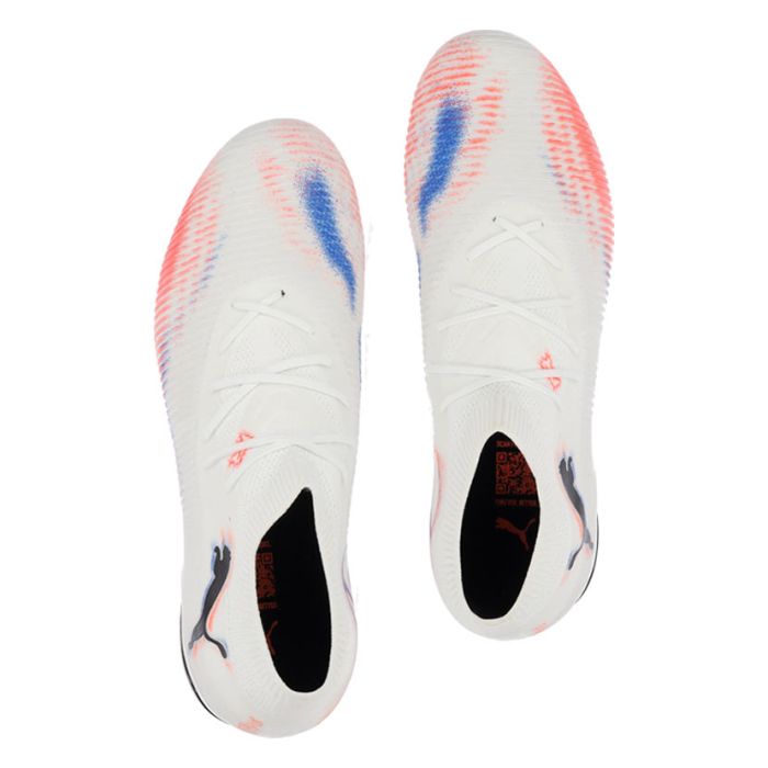 エマルサンプ８　famサマ Puma Future 8 Play FG/AG Soccer Boots Mens White/Red | Studio 88