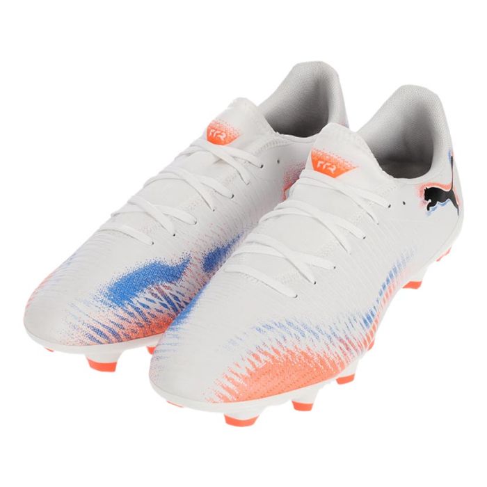 エマルサンプ８　famサマ Puma Future 8 Play FG/AG Soccer Boots Mens White/Red | Studio 88