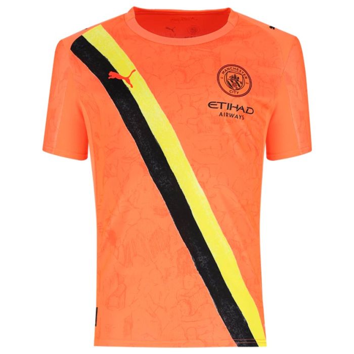 Puma サッカーシャツ INUI 33 オレンジ Puma x KidSuper Manchester City Replica Jersey Mens Neon Sun