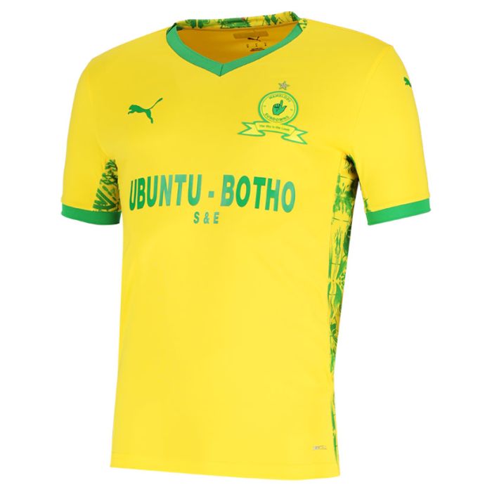 Puma Mamelodi Sundowns 25 26 Home Jersey Mens Yellow Green Studio 88