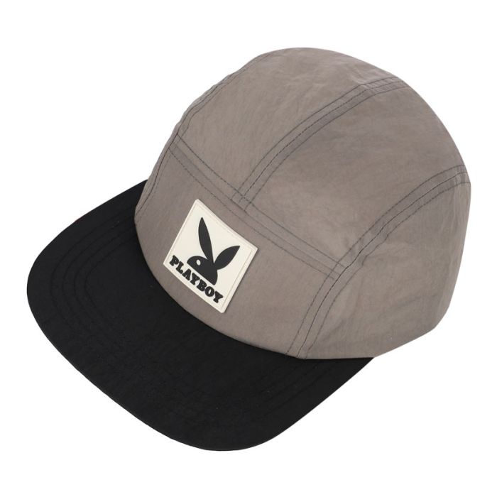 PYB208G-PLAYBOY-PLEASURE-CAP-GRY-BLK-PB-SS24-MC-0104-V1