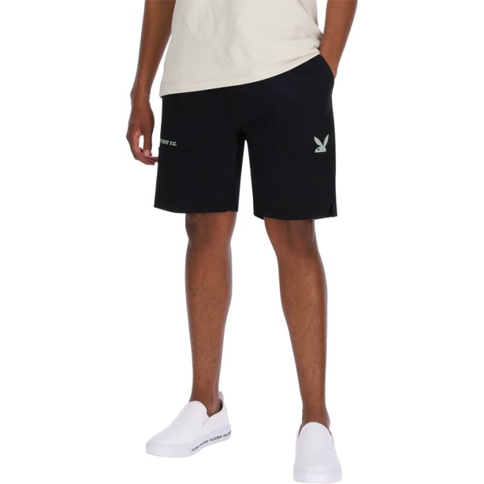 PYB322B-PLAYBOY-HALF-SHORT-BLK-MINT-PB-SS25-MB-0031-V1
