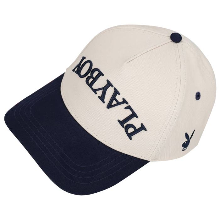 PYB336IW-PLAYBOY-U-DOWN-CAP-INDIGO-WHT-SAND-PB-SS25-MC-0114-V1