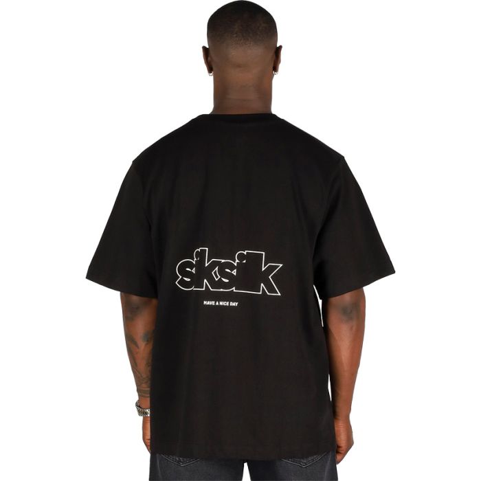 SikSilk Graphic T-shirt Mens Night Black | Studio 88