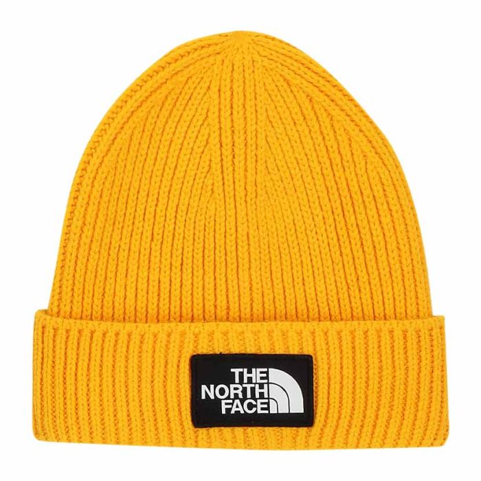 TNF132GO-TNF-LOGO-BEANIE-GOLD-3FJX-56P-V1