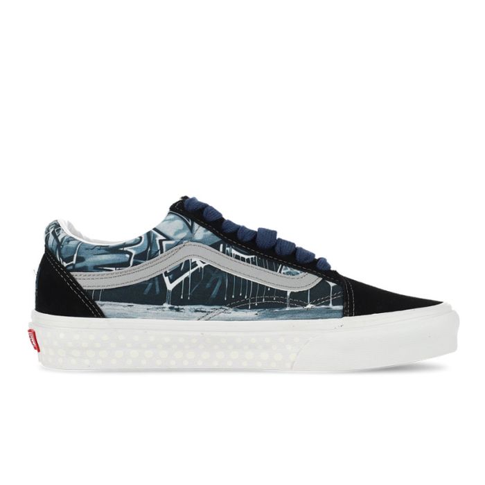 Vans Old Skool Shoes Mens Reflective Black Size 9