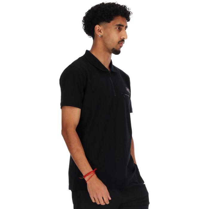 Volkswagen Zip Detail Golfer Mens Black | Studio 88