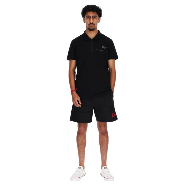 Volkswagen Zip Detail Golfer Mens Black | Studio 88