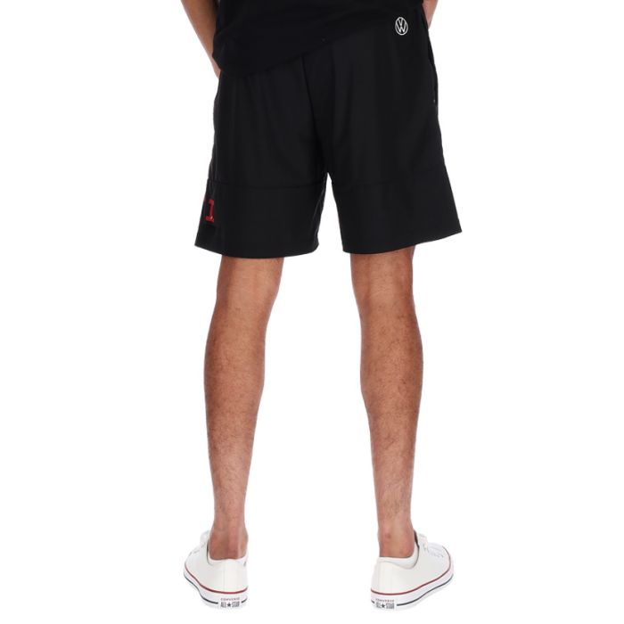 Volkswagen Split Leg Logo Shorts Mens Black | Studio 88