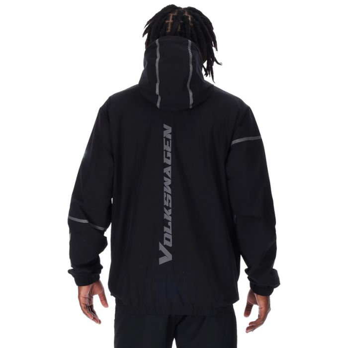 Volkswagen Stripes Hooded Jacket Mens Core Black | Studio 88