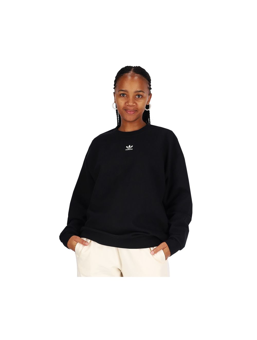 Shop adidas Originals Essentials Womens Sweater Black