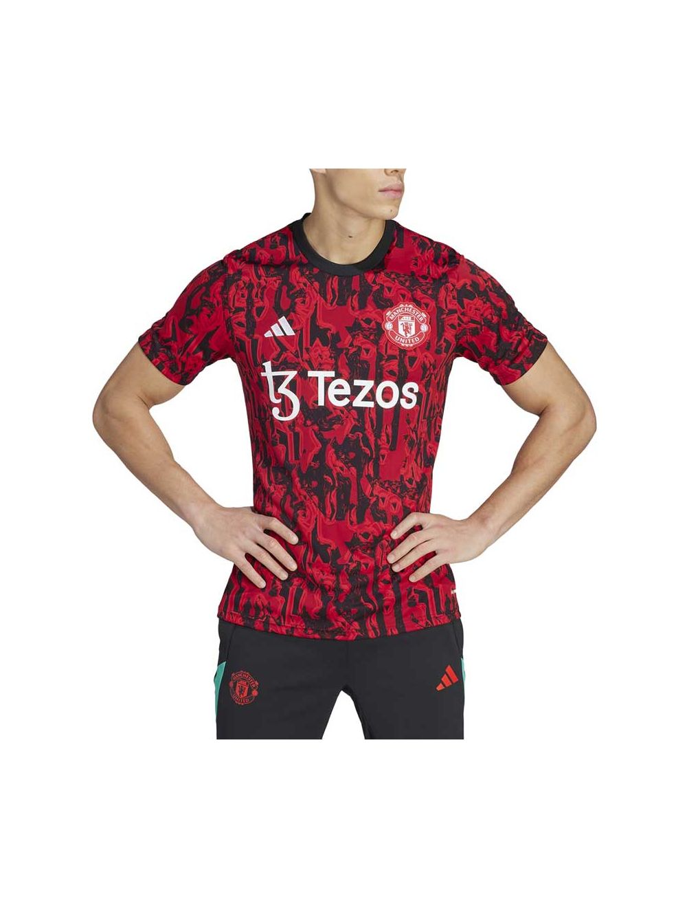 Shop adidas Performance Manchester United Pre-Match Jersey Red